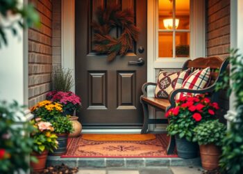 hauseingang deko vor der haustür